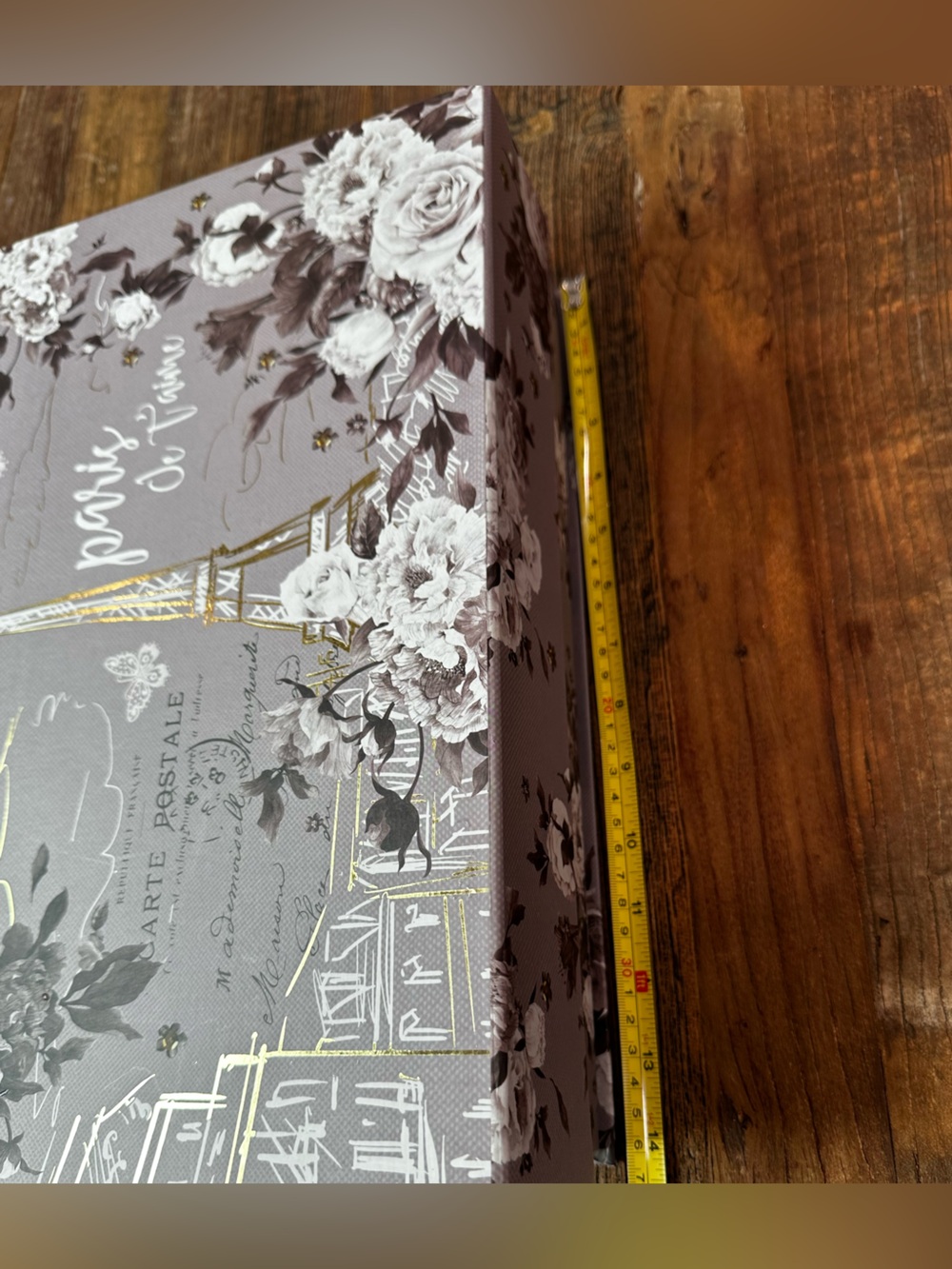 Paris de T'aime Floral Storage Box - purple gray - Picture 7 of 7